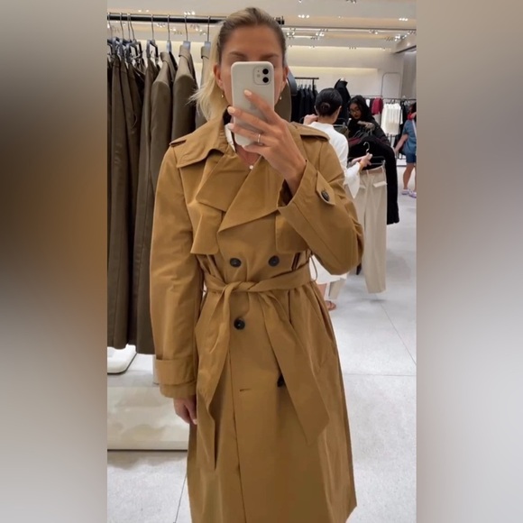 🔥🔥Zara Water Repellent trench coat(oversized) - Picture 8 of 13